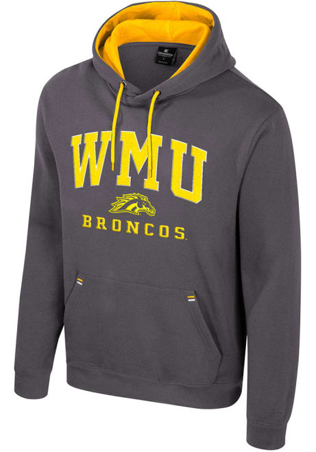 Mens Western Michigan Broncos Charcoal Colosseum Zion Hooded Sweatshirt