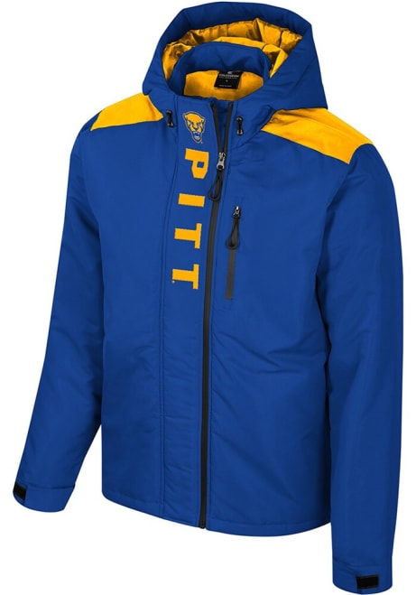 Mens Pitt Panthers Blue Colosseum The One Full Zip Heavyweight Jacket