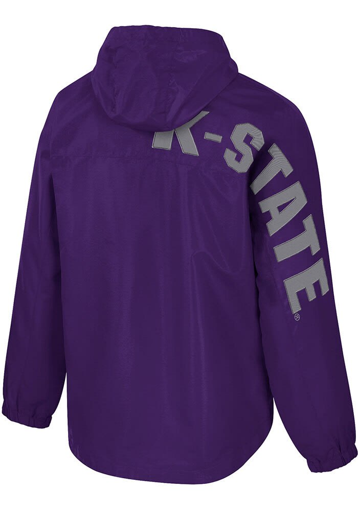 Colosseum Mens PURPLE K-State Wildcats Reloaded Zip Anorak - 150330237