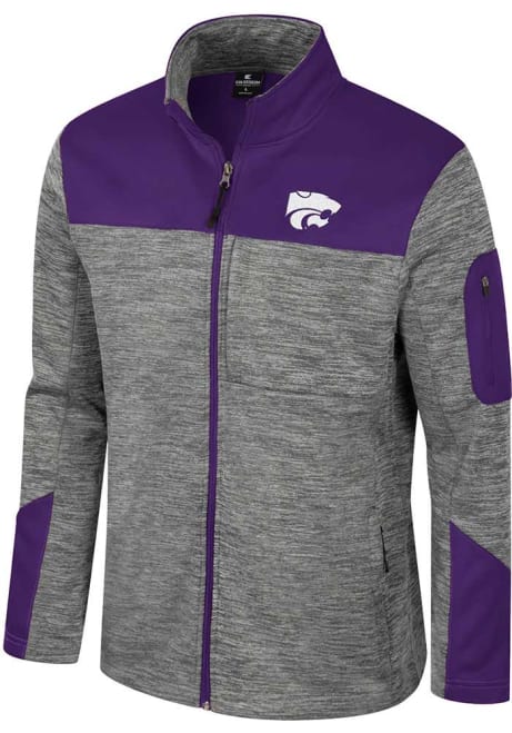 Mens K-State Wildcats Grey Colosseum Guard Medium Weight Jacket