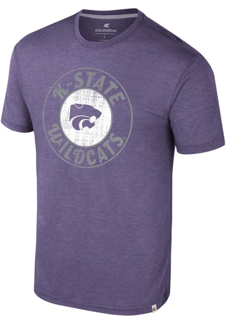 K-State Wildcats Purple Colosseum Virtual Reality Short Sleeve Fashion T Shirt