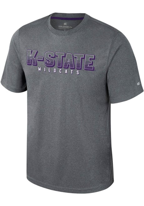 K-State Wildcats Charcoal Colosseum Forget Short Sleeve T Shirt