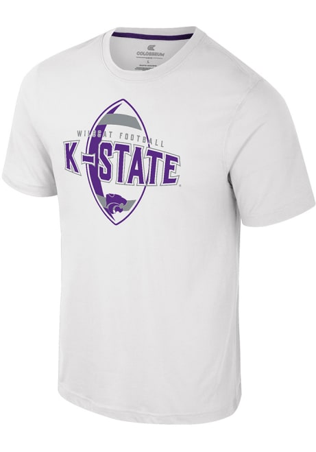 K-State Wildcats White Colosseum Truth Two Short Sleeve T Shirt