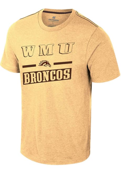 Western Michigan Broncos Gold Colosseum Neo Design Short Sleeve T Shirt