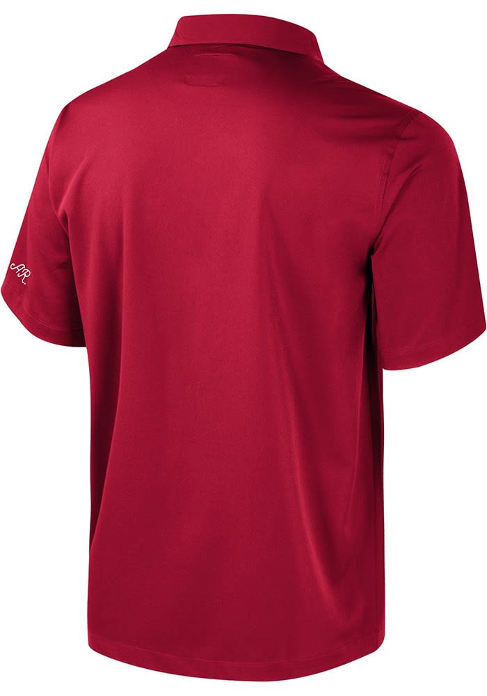 Arkansas Razorbacks Mens Colosseum Short Sleeve CARDINAL Bowling