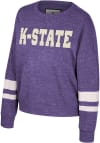 Main image for Womens K-State Wildcats Purple Colosseum Lost City Crew Sweatshirt