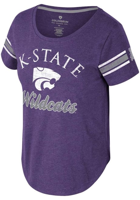 K-State Wildcats Purple Colosseum Lovemore Short Sleeve T-Shirt