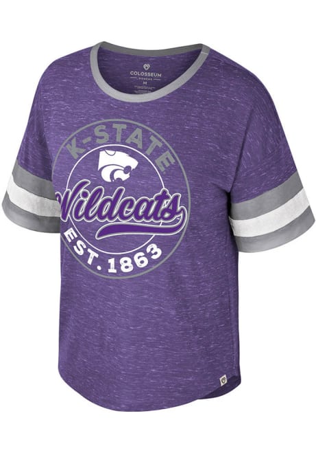 K-State Wildcats Purple Colosseum Adventure Short Sleeve T-Shirt