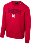 Main image for Mens Nebraska Cornhuskers Red Colosseum Zion Crew Sweatshirt