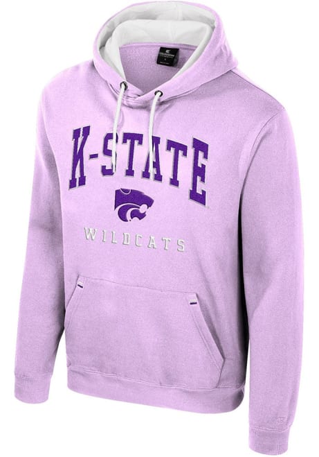 Mens K-State Wildcats Lavender Colosseum Zion Design Hooded Sweatshirt