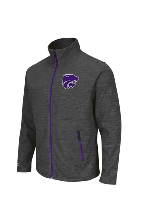 Mens K-State Wildcats Charcoal Colosseum Backfield Light Weight Jacket