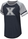Colosseum Xavier Musketeers Womens Navy Blue Blue Sox T-Shirt