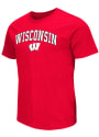 Colosseum Wisconsin Badgers Red Mason Tee