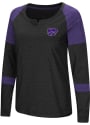 Colosseum K-State Wildcats Womens Dorothy Black LS Tee