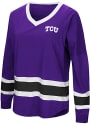 Colosseum TCU Horned Frogs Womens Marquee Purple LS Tee