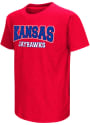 Colosseum Kansas Jayhawks Youth Red Graham T-Shirt