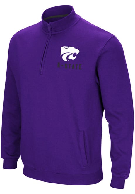Mens K-State Wildcats Purple Colosseum Playbook 1/4 Zip Pullover