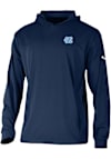 Main image for Columbia North Carolina Tar Heels Mens Navy Blue Heat Seal Long Drive Long Sleeve Hoodie
