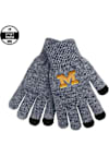 Main image for Michigan Wolverines LogoFit Marled Mens Gloves - Navy Blue