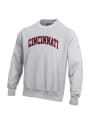 Cincinnati Bearcats Champion Arch Wordmark Crew Sweatshirt - Grey