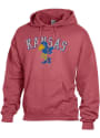 Kansas Jayhawks Comfort Wash Hooded Sweatshirt - Red