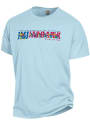 Kansas Jayhawks Comfort Wash Jayhawk Evolution T Shirt - Light Blue