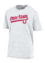 Ohio State Buckeyes Scipt Logo T Shirt - White