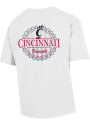 Cincinnati Bearcats Womens Comfort Wash T-Shirt - White