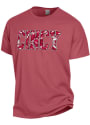 Cincinnati Bearcats Womens Comfort Wash Tie Dye Text T-Shirt - Red