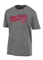 Ohio State Buckeyes Scipt Logo T Shirt - Grey