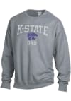 Main image for K-State Wildcats Mens Charcoal Comfort Wash Dad Long Sleeve Crew Sweatshirt