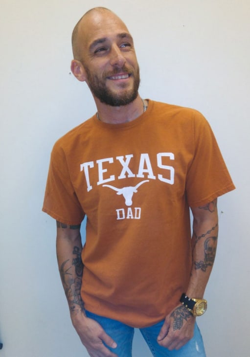 Texas Longhorns Burnt Orange Comfort Wash Dad Short Sleeve T Shirt