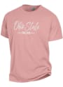 Ohio State Buckeyes Womens Script Mom T-Shirt - Pink