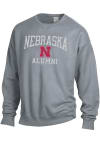 Main image for Nebraska Cornhuskers Mens Charcoal Garment Dyed Alumni Long Sleeve Crew Sweatshirt