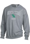Main image for North Texas Mean Green Mens Charcoal Garment Dyed Dad Long Sleeve Crew Sweatshirt