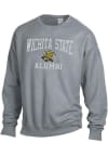 Main image for Wichita State Shockers Mens Charcoal Garment Dyed Alumni Long Sleeve Crew Sweatshirt