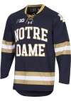Main image for Under Armour  Notre Dame Fighting Irish Mens Navy Blue Stacked Replica Hockey Hockey Jersey