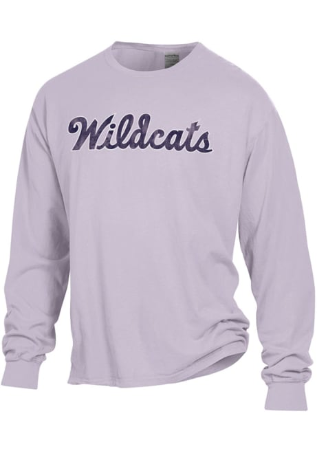 Mens Lavender K-State Wildcats Comfort Wash Tee