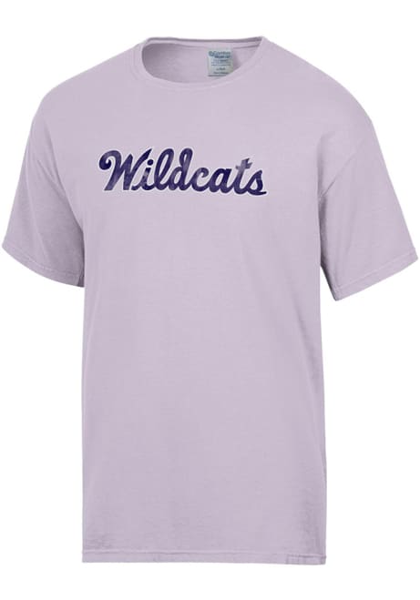 K-State Wildcats Comfort Wash Short Sleeve T Shirt - Lavender