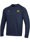 Main image for Under Armour Notre Dame Fighting Irish Mens Navy Blue Left Chest Primary Logo Long Sleeve Crew S..
