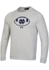 Main image for Under Armour Notre Dame Fighting Irish Mens Grey Football Primary Logo Long Sleeve Crew Sweatshi..