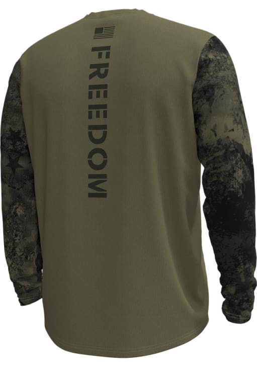 Under Armour Notre Dame Fighting Irish Green Sideline ArmourFuse Freedom Collection Long Sleeve T-..
