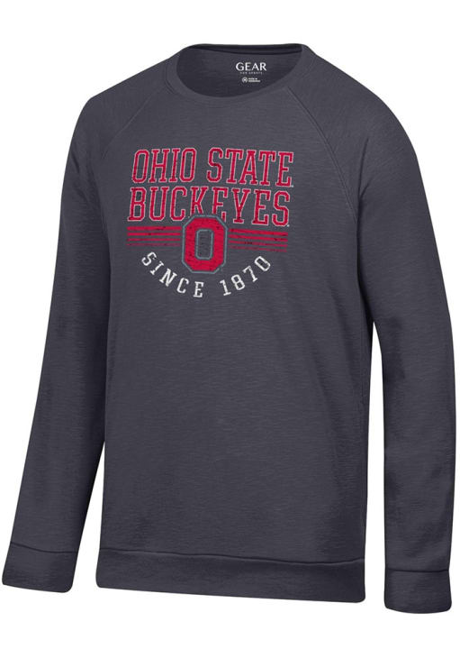Fairfield Knights Screen Print Crew Grey Fairfield Knights Screen Print Crew Grey
