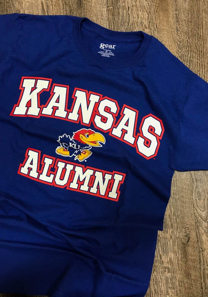Champio Me's Champio Royal Kasas Jayhawks Team Stack Log Sleeve T