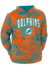 Main image for Zubaz Miami Dolphins Mens Orange Static Long Sleeve Hoodie
