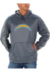 Main image for Zubaz Los Angeles Chargers Mens Grey Zebra Long Sleeve Hoodie