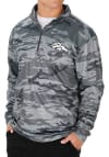 Main image for Zubaz Denver Broncos Mens Grey Tonal Camo Long Sleeve 1/4 Zip Pullover
