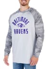 Main image for Zubaz Baltimore Ravens Mens Grey Lightweight Camo Long Sleeve Hoodie