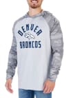 Main image for Zubaz Denver Broncos Mens Grey Lightweight Camo Long Sleeve Hoodie