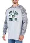 Main image for Zubaz Green Bay Packers Mens Grey Lightweight Camo Long Sleeve Hoodie